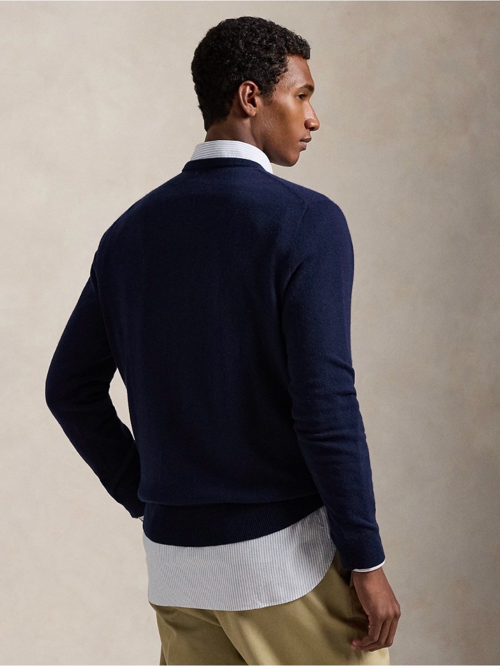 Ralph Lauren Navy Crewneck with White French Bulldog Motif - Picture 4 of 5